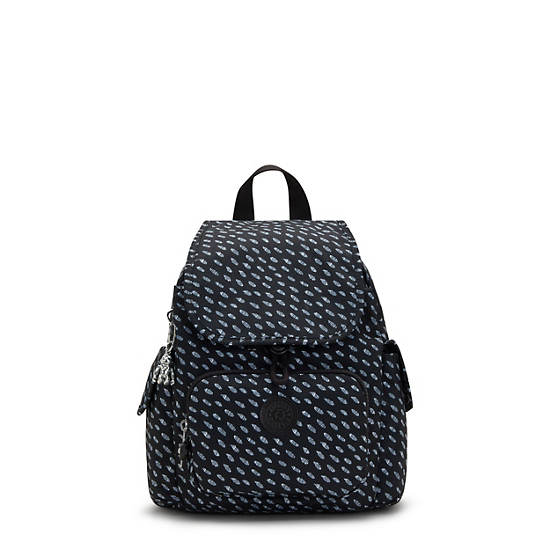 Sacs À Dos Kipling City Pack Mini Printed Backpack Noir | FR 1194MQ